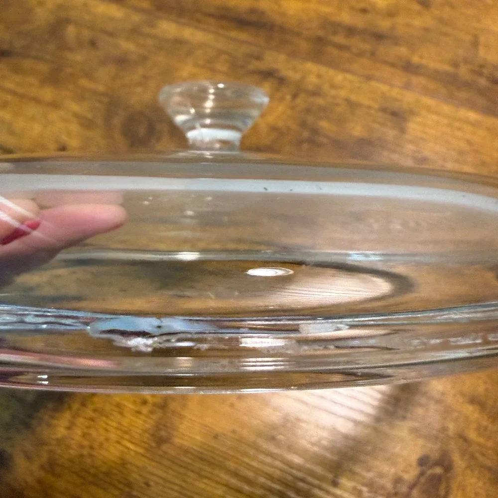 Vtg Pyrex 30 Clear Glass Lid 8.5